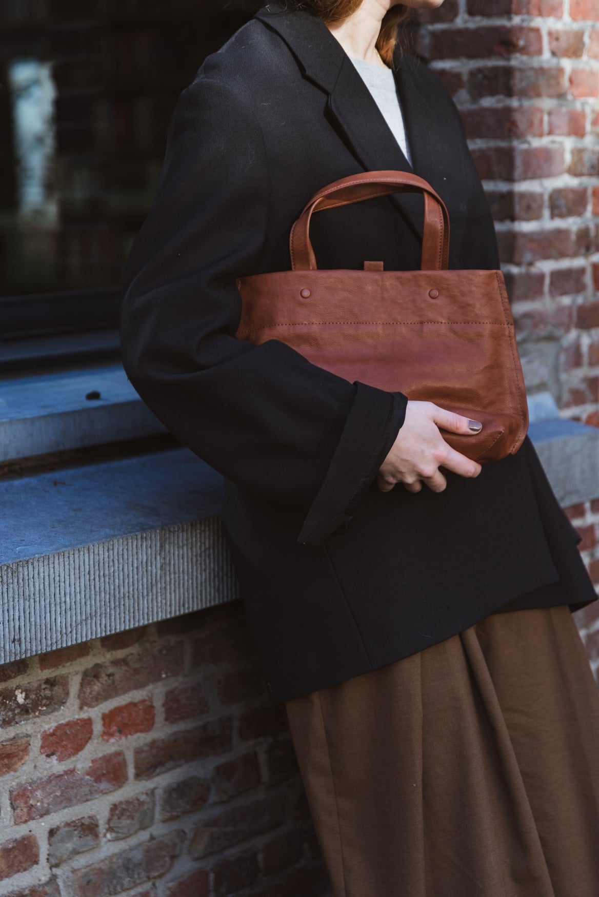 FALKI | Matte Natural Grain | Burnished Cognac