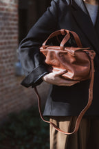 LILI | Matte Natural Grain | Burnished Cognac
